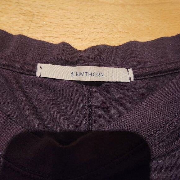 41 Hawthorn Plum Top, Womens Batwing Boat Neck, Size Small - Picture 3 of 5